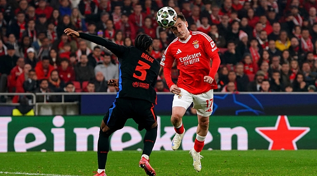 Barcelona 10 kişiyle Benfica'yı devirdi