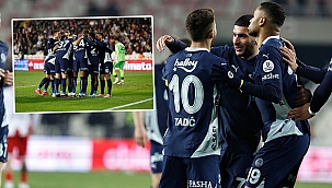 Fenerbahçe'nin galibiyet kutlaması! Sivas'ta o anlar