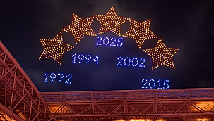 Galatasaray'dan drone şov! İşte Rams Park'ta o anlar...