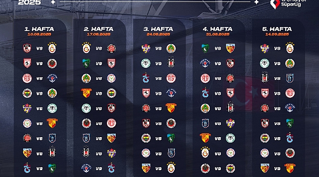 Süper Lig fikstürü