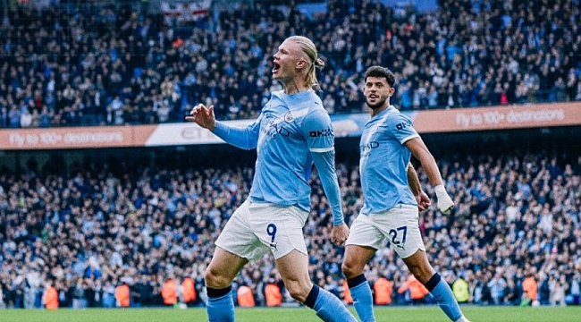 Erling Haaland sahnede! Man City iki golle kazandı