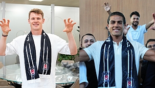 Beşiktaş'ın yeni transferleri imza için geldi