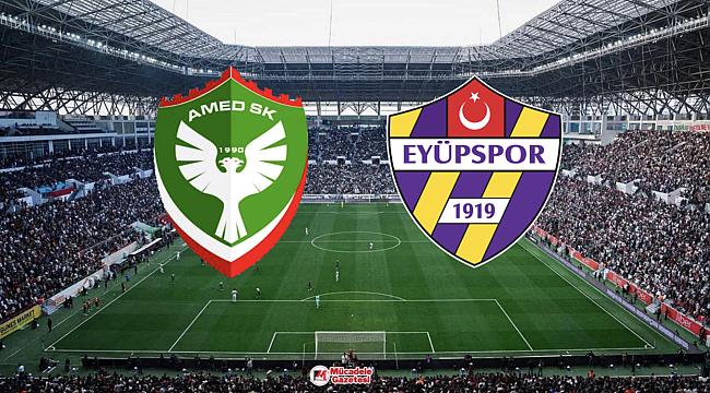 Amedspor - Eyüpspor Hangi Kanalda? Maç Saati ve Yayın Bilgisi