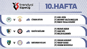Süper Lig'de 10. haftanın hakemleri belli oldu!