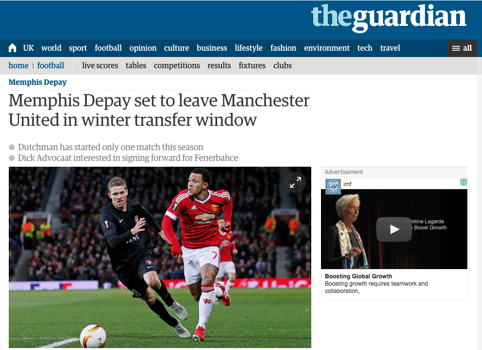 Advocaat Depay'la ilgileniyor
