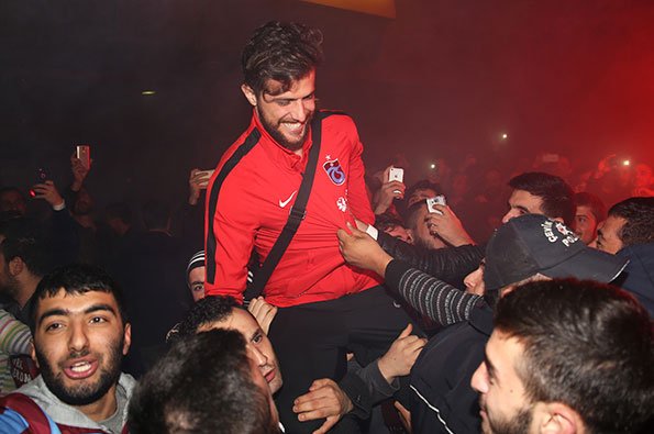 Trabzon'da coşkulu karşılama
