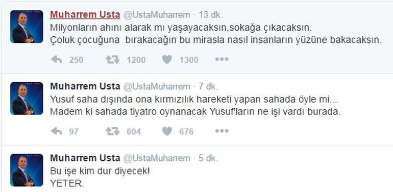 Usta: Bu işe kim dur diyecek.. Yeter!