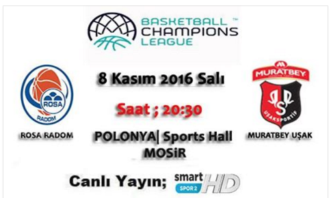Uşak Sportif Polonya'da mağlup: 77-83