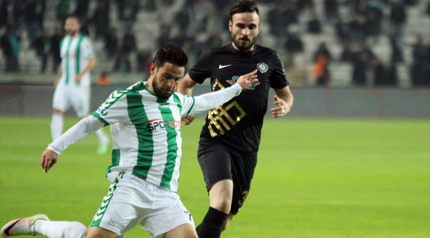 Konyaspor ile Osmanlıspor berabere