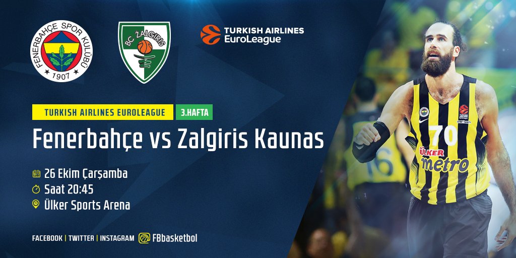 F.Bahçe Zalgiris karşısında
