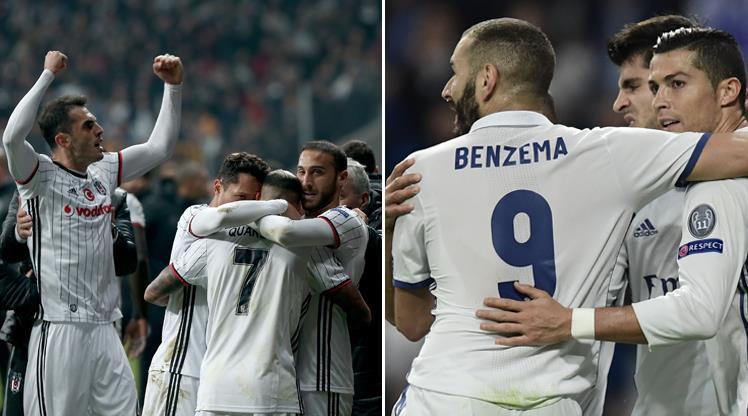 Beşiktaş ve Real yenilgisiz ilerliyorlar
