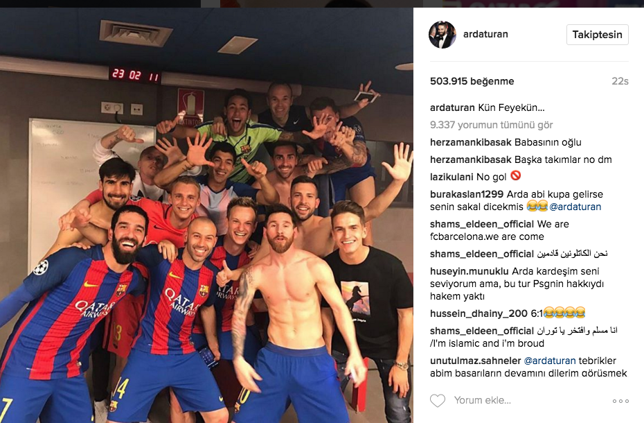 Arda Turan instagram'ı salladı