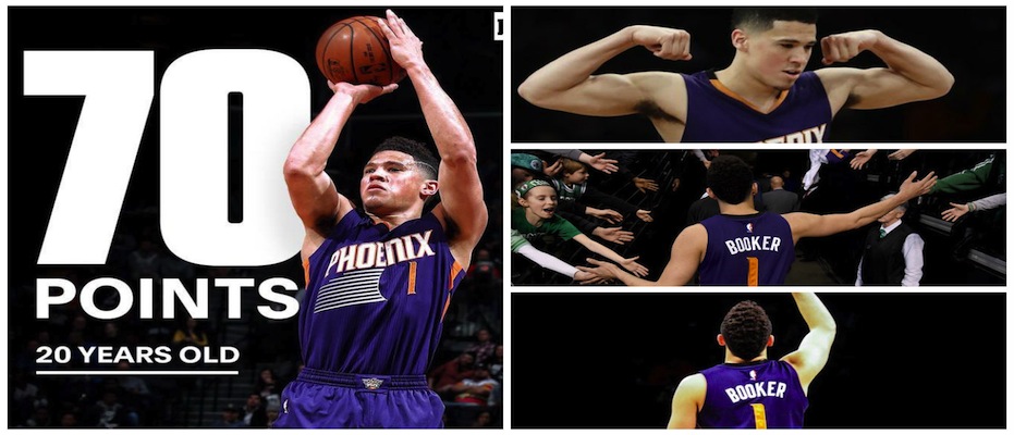 20 yaşındaki Devin Booker'dan muhteşem rekor