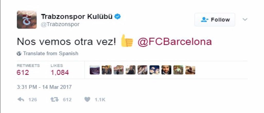 Trabzon'dan Barcelona'ya: Tekrar görüşeceğiz