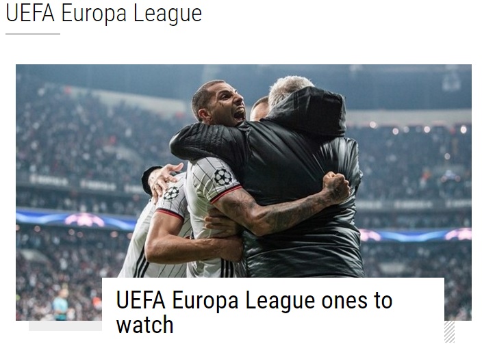 Quaresma ve Lens UEFA'nın manşetinde