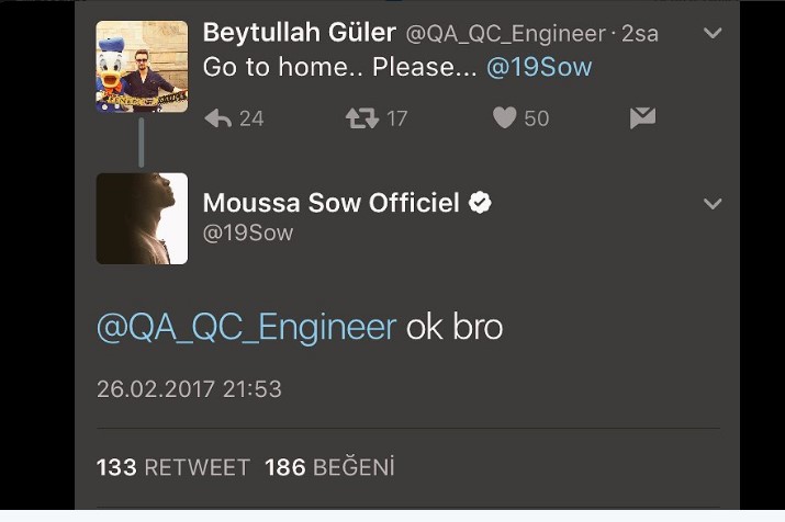 Sow, Beşiktaş cevabıyla şaşırttı
