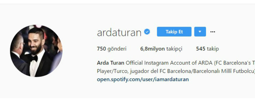 Arda Turan'dan Juventus paylaşımı