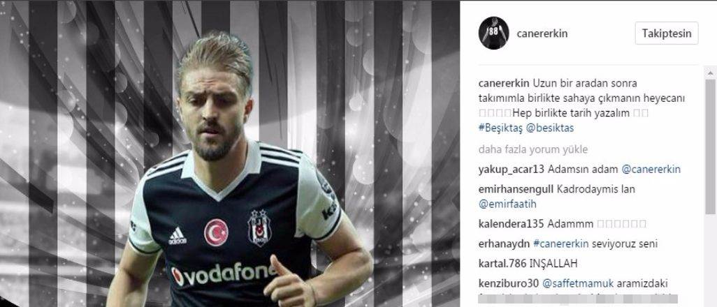 Caner Erkin'den heyecanlandıran paylaşım