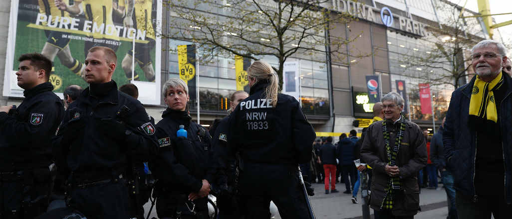 Dortmund-Monaco maçında yoğun güvenlik