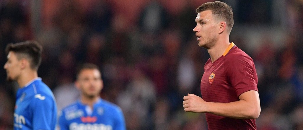 Roma'ya galibiyeti Edin Dzeko getirdi