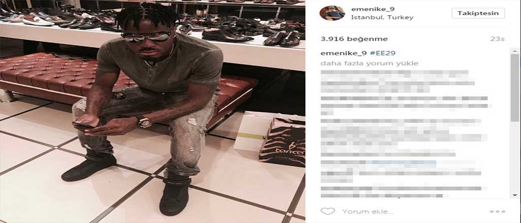 Emenike'nin yeni imajı görenleri şaşırttı