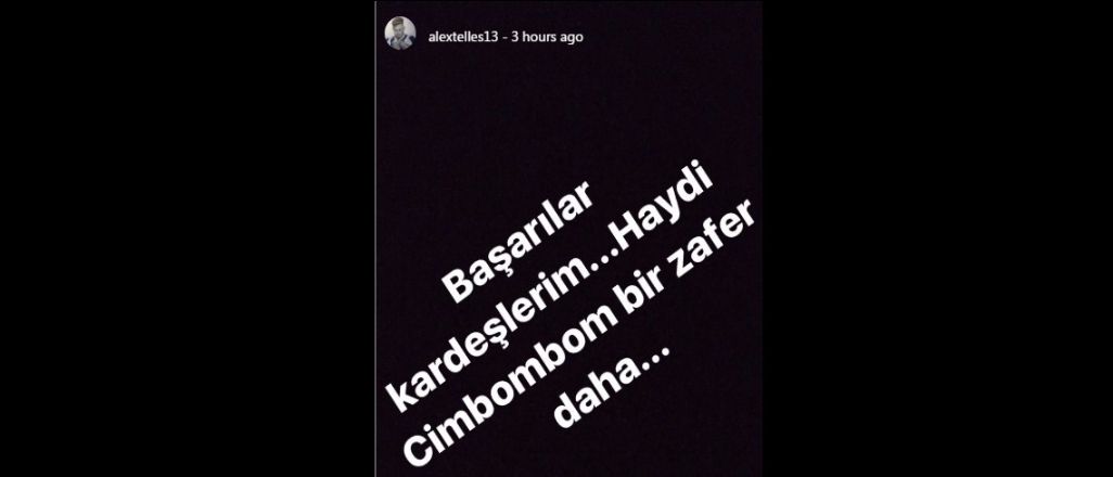 Alex Telles'ten derbi mesajı