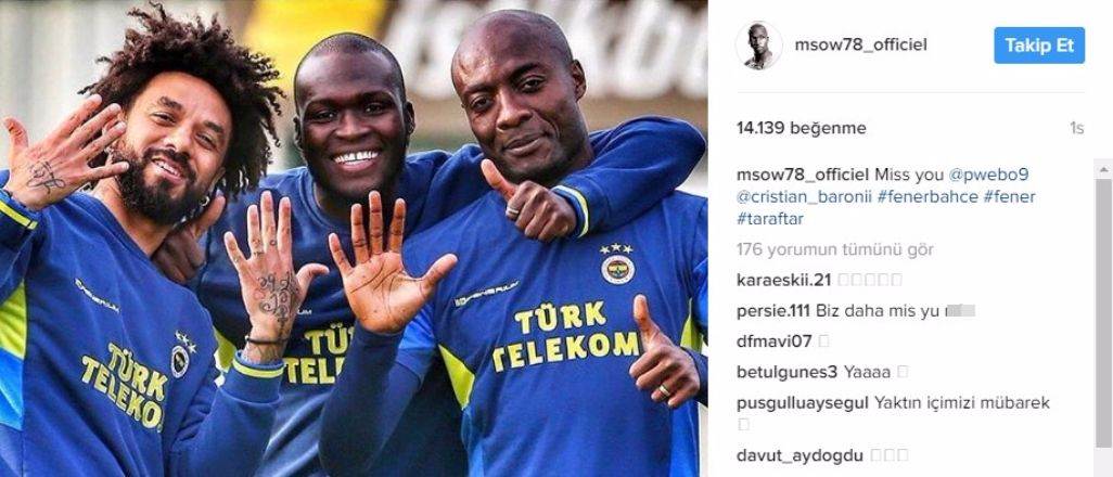 Moussa Sow'dan Baroni'li Webo'lu paylaşım