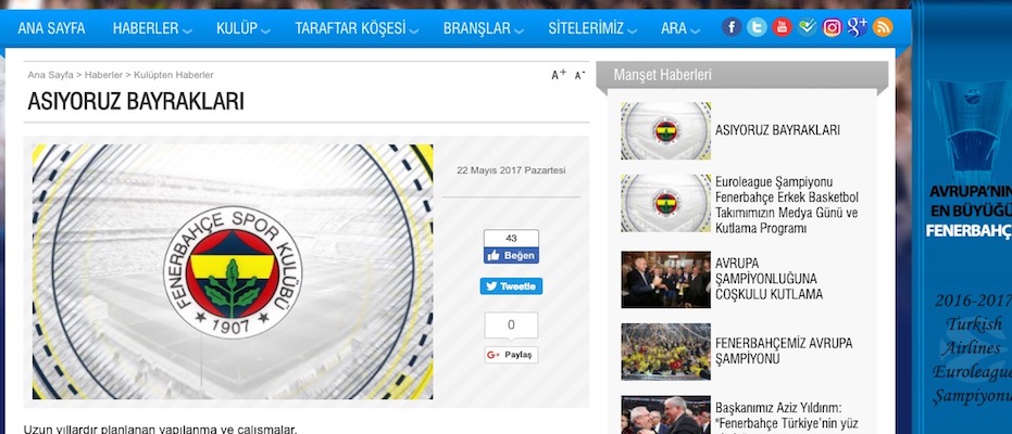 Fenerbahçe yönetiminden çağrı: Asıyoruz bayrakları!