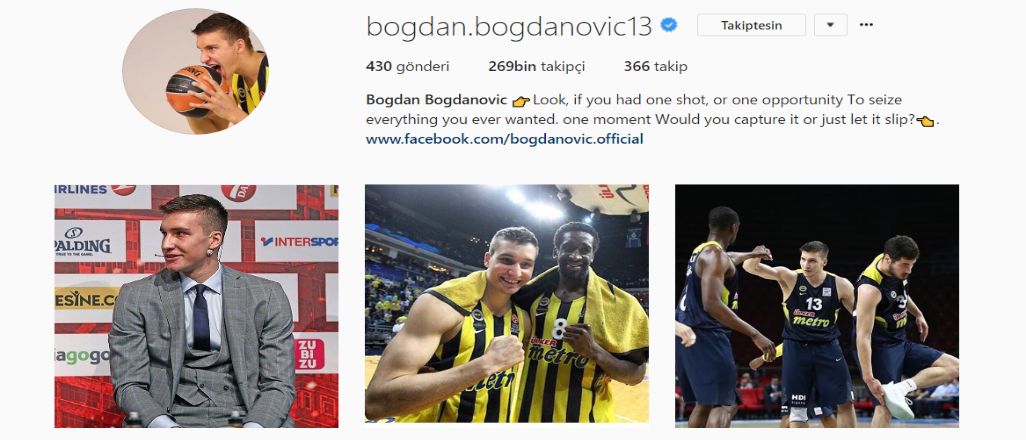 Bogdanovic'ten Final Four şıklığı