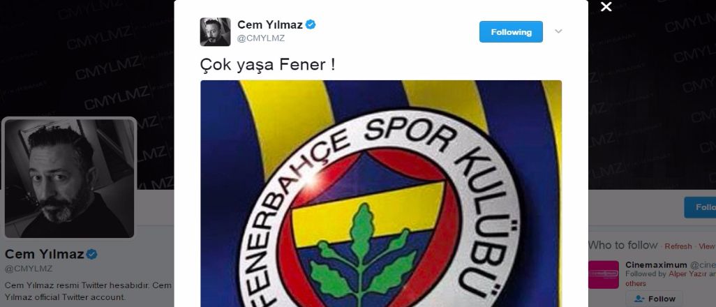 Cem Yılmaz Fenerbahçe'nin 110. yılını kutladı